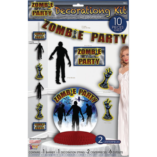Forumnyheter Zombie Party Decorating Kit (Pack of 10) One Si Multicolour One Size