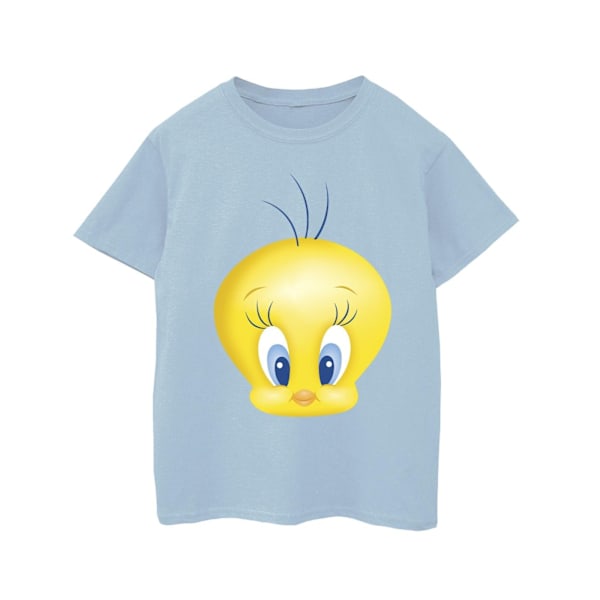 Looney Tunes Girls Tweety Face Bomull T-shirt 5-6 år Baby Blå Baby Blue 5-6 Years