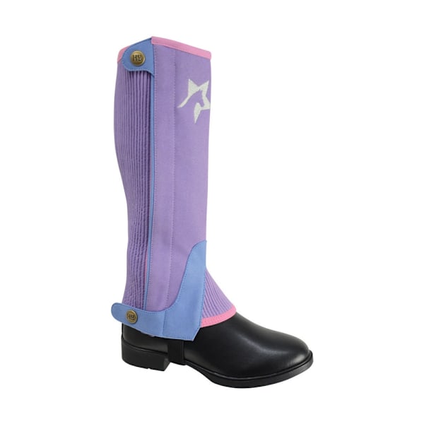 HyLAND Zeddy trefärgade Amara halvchaps L Flora för barn Floral Lavender/Petrol Blue/Pink Po L