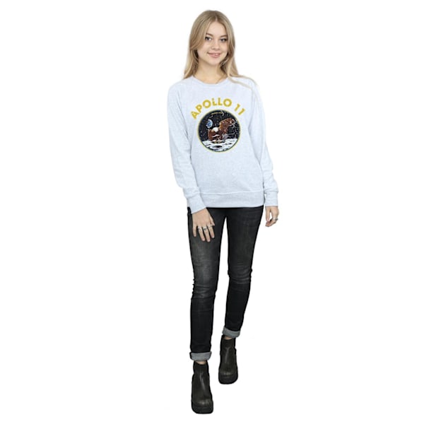 NASA Dam/Kvinnor Klassisk Apollo 11 Sweatshirt M Heather Grey Heather Grey M