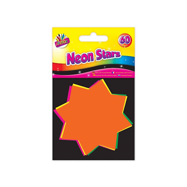 ArtBox Stars självhäftande flikar (60-pack) En storlek Flerfärgad Multicoloured One Size
