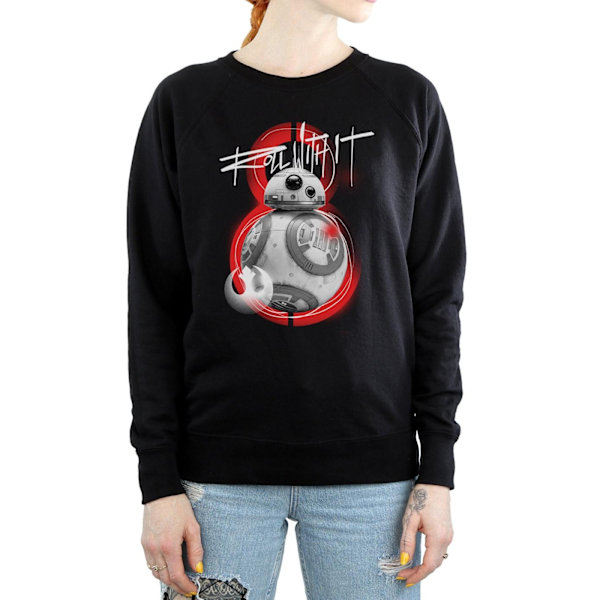 Star Wars Dam/Damer The Last Jedi BB-8 Roll With It Sweatshirt Black M