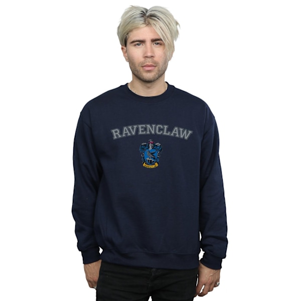 Harry Potter Herr Ravenclaw Crest Sweatshirt L Marinblå Navy Blue L