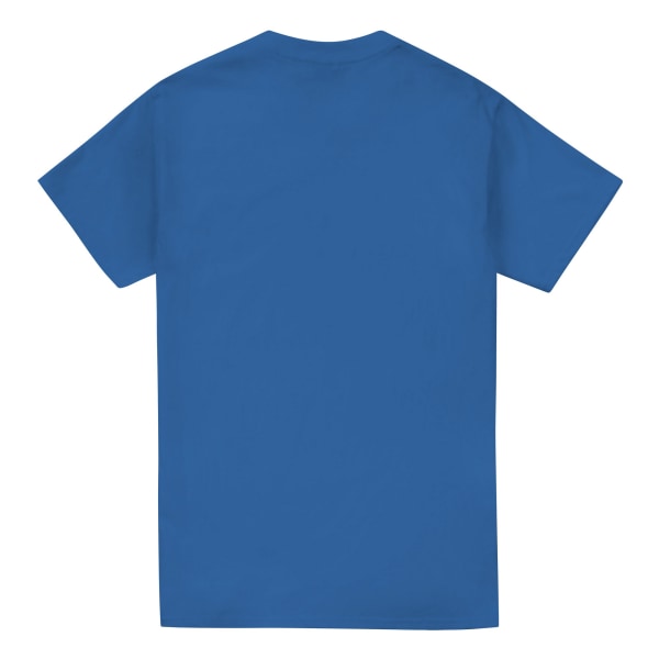 Superman Män präglad logotyp T-shirt L Royal Blue Royal Blue L