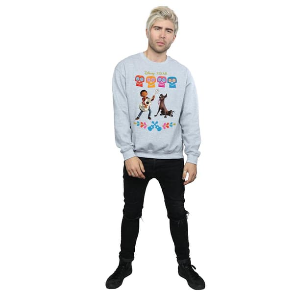 Disney Herr Coco Miguel Logo Sweatshirt L Vit White L