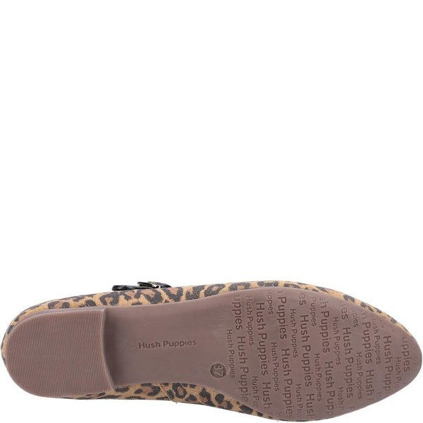 Hush Puppies Dam/Dam Melissa Leopard Mocka Mary Jane 5 UK Brown/Black 5 UK