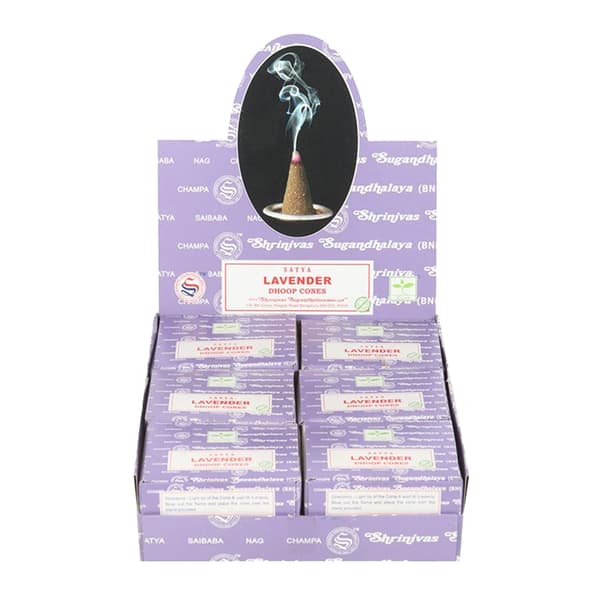 Satya Lavendel Rökelsekoner (12-pack) One Size Brun Brown One Size
