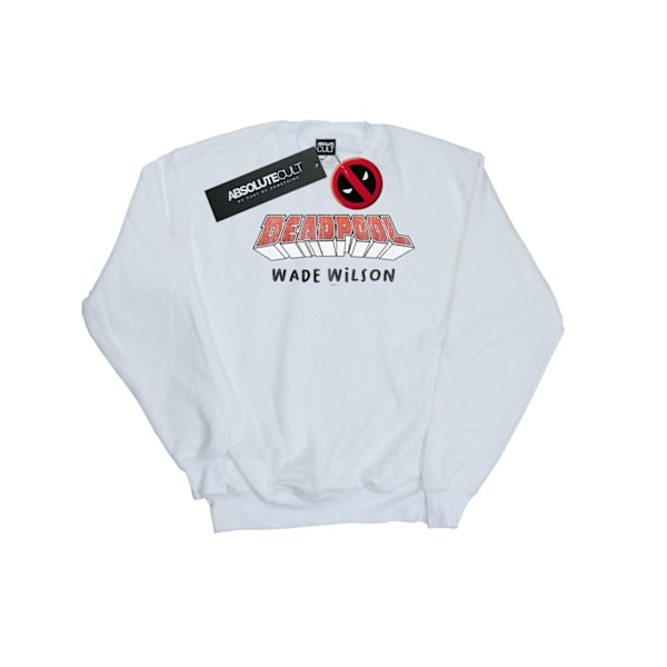 Marvel Herr Deadpool AKA Wade Wilson Sweatshirt M Vit White M