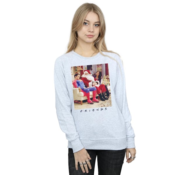 Friends Dam/Kvinnor Superman Och Jultomten Sweatshirt XL Sports G Sports Grey XL