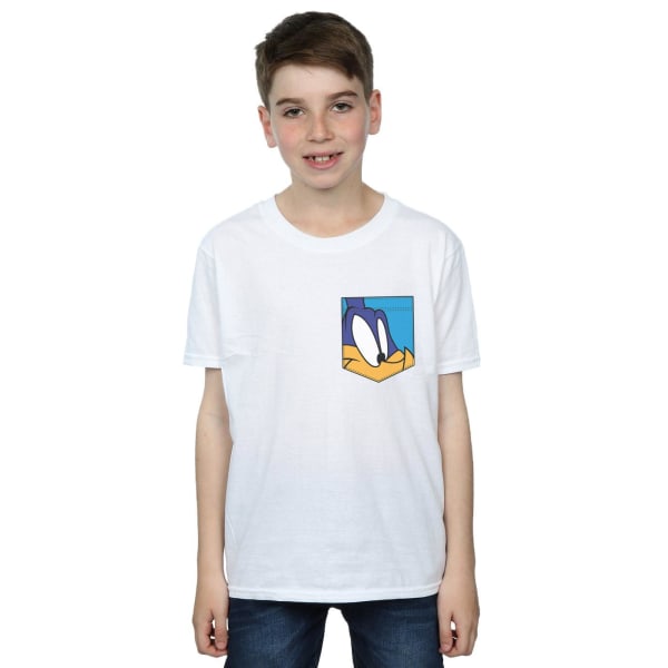 Looney Tunes Boys Road Runner Face Faux Pocket T-Shirt 5-6 År White 5-6 Years