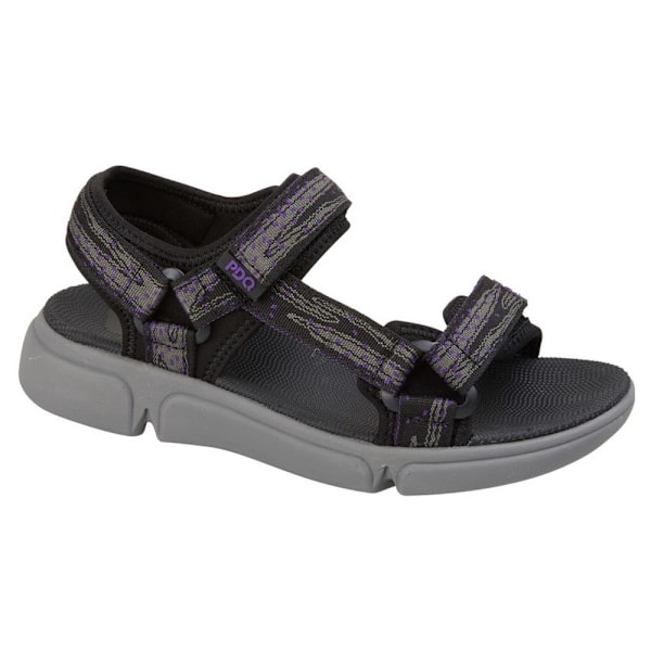 PDQ Dam/Dam Webbed Sportsandaler 6 UK Svart Black 6 UK