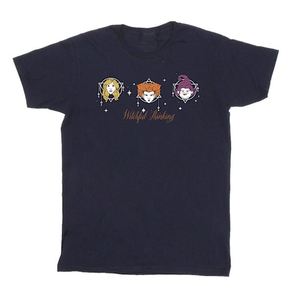 Disney Girls Hocus Pocus Witchful Thinking Bomull T-shirt 3-4 år Navy Blue 3-4 Years