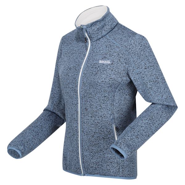 Regatta Dam/Kvinnor Newhill Marl Full Zip Fleecejacka 16 UK Coronet Blue/White 16 UK