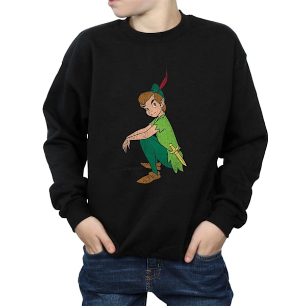 Peter Pan Pojksweatshirt 7-8 år Svart Black 7-8 Years