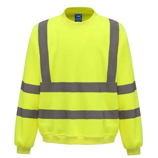 Yoko Unisex Hi-Vis Sweatshirt XL Gul Yellow XL