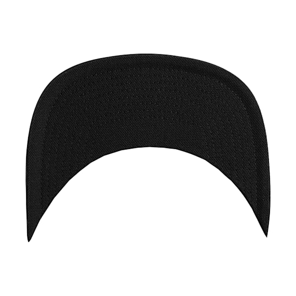 Flexfit By Yupoong Unisex Stripes Melange Crown Snapback Cap On Black/ Grey One Size