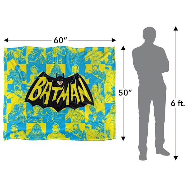 Batman TV Filt En Storlek Flerfärgad Multicoloured One Size