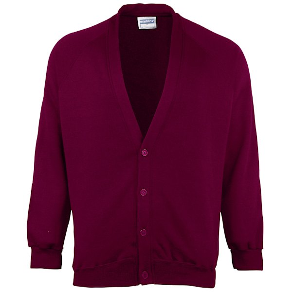 Maddins Unisex Coloursure Cardigan för barn / Skoluniform 30 Bu Burgundy 30