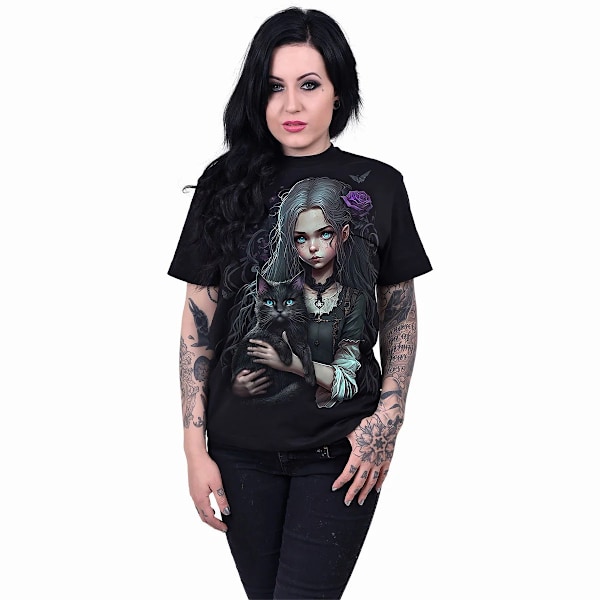 Spiral Direct Unisex Vuxen Goth Familiar T-Shirt S Svart Black S