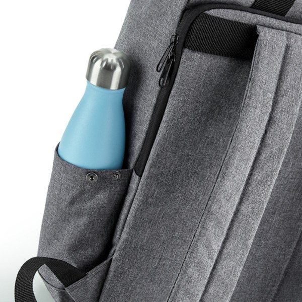 Bagbase Unisex Vuxen Roll Top Återvunnen Tvillinghandtag Ryggsäck En Grey Marl One Size