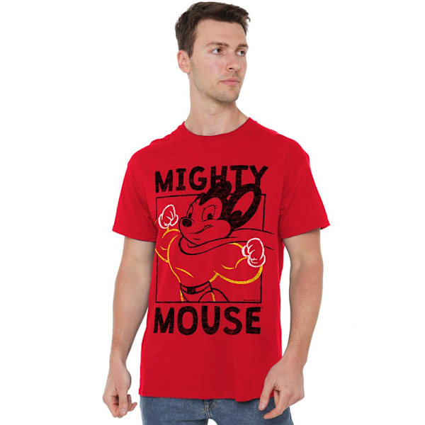 Mighty Mouse Herr Break the Box T-Shirt S Röd Red S