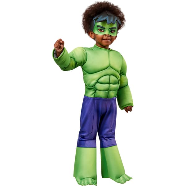 Hulk Boys Deluxe Kostym 3-4 År Grön/Blå Green/Blue 3-4 Years