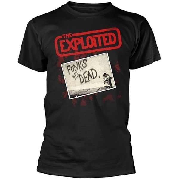 The Exploited Unisex Vuxen Punks Not Dead T-Shirt XL Svart Black XL