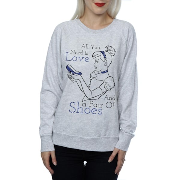 Disney Princess Dam/Damer Askungen All You Need Is Love S Heather Grey XXL