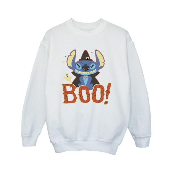 Disney Boys Lilo & Stitch Boo! Sweatshirt 3-4 år Vit White 3-4 Years