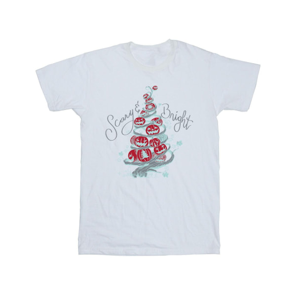 Disney Girls The Nightmare Before Christmas Scary & Bright Bomull T-shirt White 12-13 Years