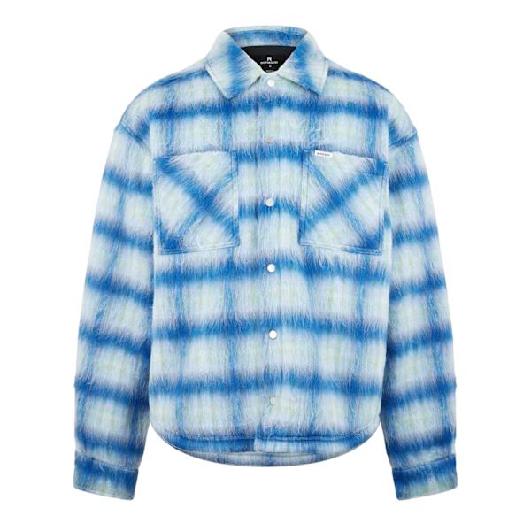 Represent Herr Texturerad Polyester Overshirt M Elektrisk Blå Electric Blue M