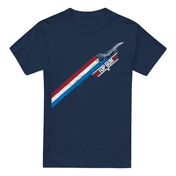 Top Gun Herrrandig T-shirt M Marinblå Navy M