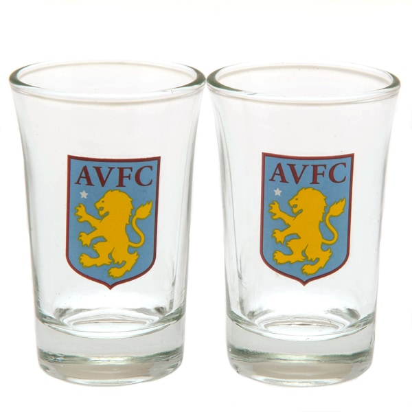 Aston Villa FC Shot Set (Pack med 2) One Size Klar/Blå/Y Clear/Blue/Yellow One Size