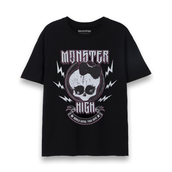 Monster High Womens/Ladies World Tour T-shirt M Svart Black M