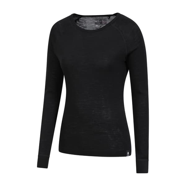 Mountain Warehouse Dam/Dam Merino II Termotopp Strl 8 UK Bla Black 8 UK