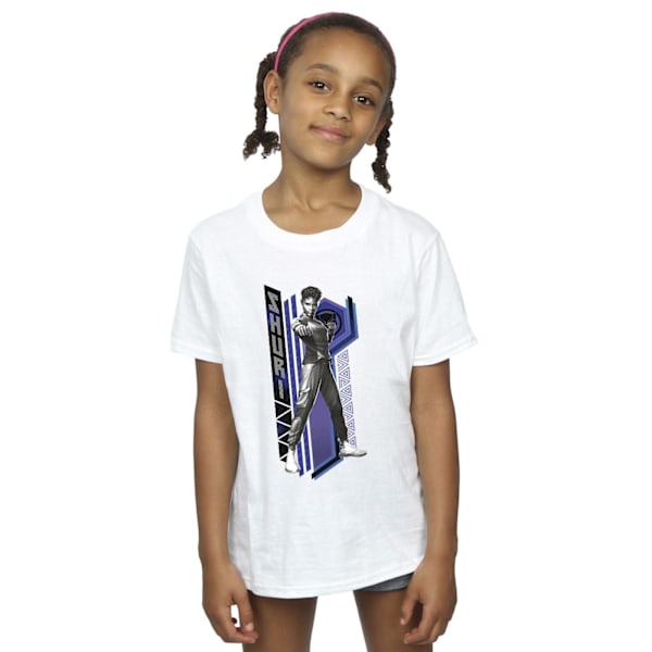 Marvel Girls Black Panther Wakanda Forever Shuri Pose Bomull T-shirt White 3-4 Years