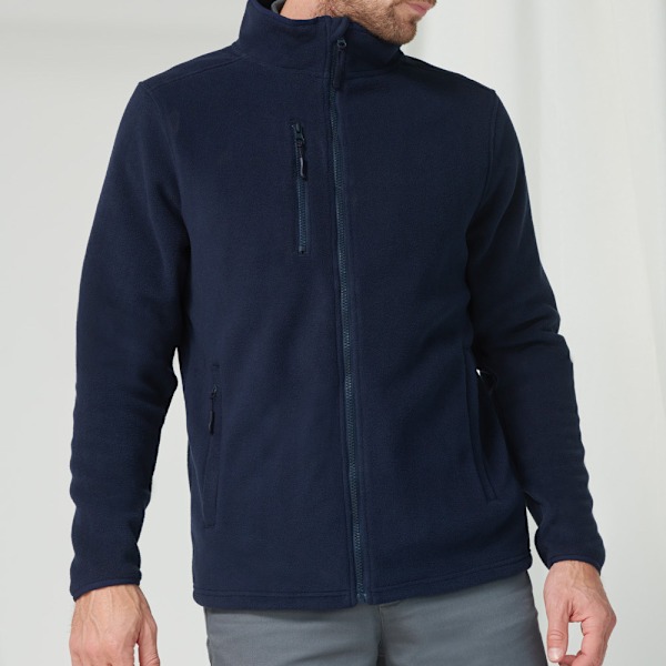 Henbury Unisex Vuxen Återvunnen Polyester Fleecejacka 4XL Marinblå Navy 4XL