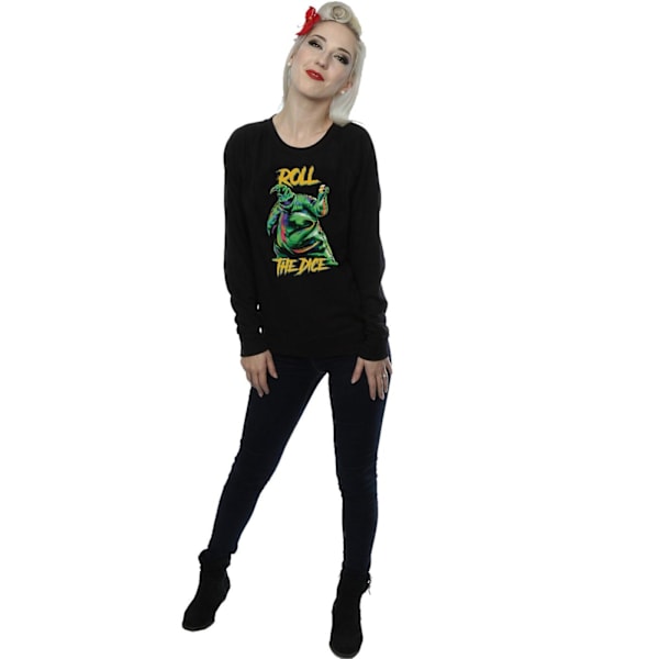 Disney Dam/Kvinnor Mardröm Innan Jul Oogie Boogie Tärning Sweatshirt Black S