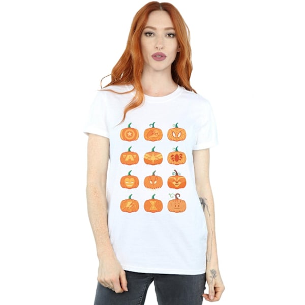 Marvel Dam/Damer Avengers Halloween Pumpa Bomull Pojkvän White 4XL