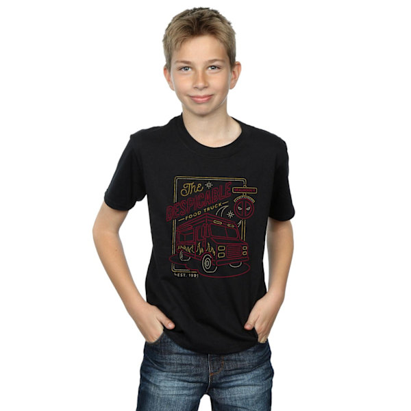Marvel Pojkar Deadpool The Despicable Food Truck T-Shirt 7-8 År Black 7-8 Years