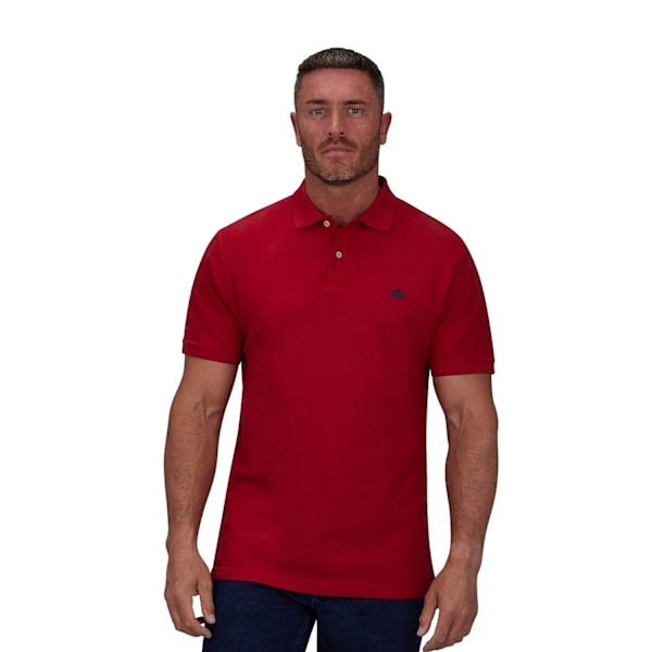 Raging Bull Herr Klassisk Ekologisk Pikétröja 6XL Röd Red 6XL