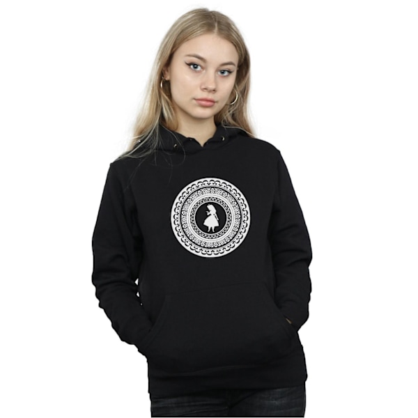 Disney Dam/Kvinnor Alice In Wonderland Cirkel Hoodie L Svart Black L