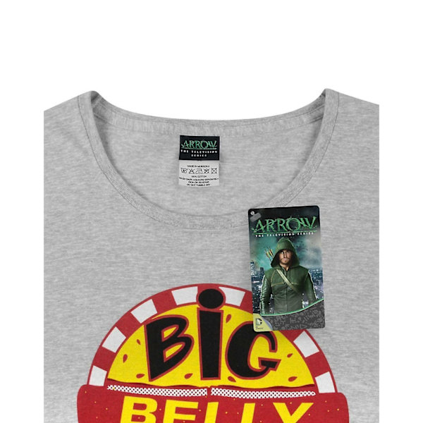 Arrow Womens/Ladies Big Belly Burger T-Shirt XXL Grå Grey XXL