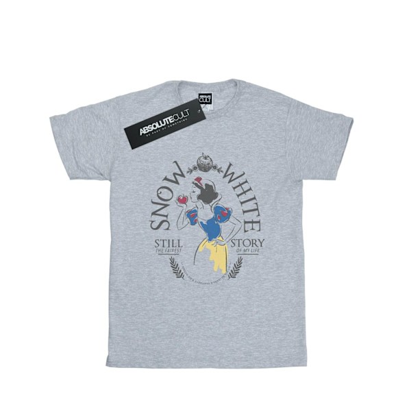 Disney Princess Girls Snow White Fairest Story Bomull T-shirt 9 Sports Grey 9-11 Years