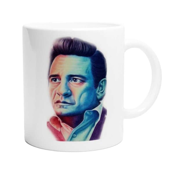 Johnny Cash Gitarr Mugg One Size Vit White One Size
