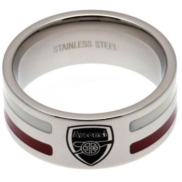 Arsenal FC Color Stripe Ring Stor Silver/Röd/Vit Silver/Red/White Large