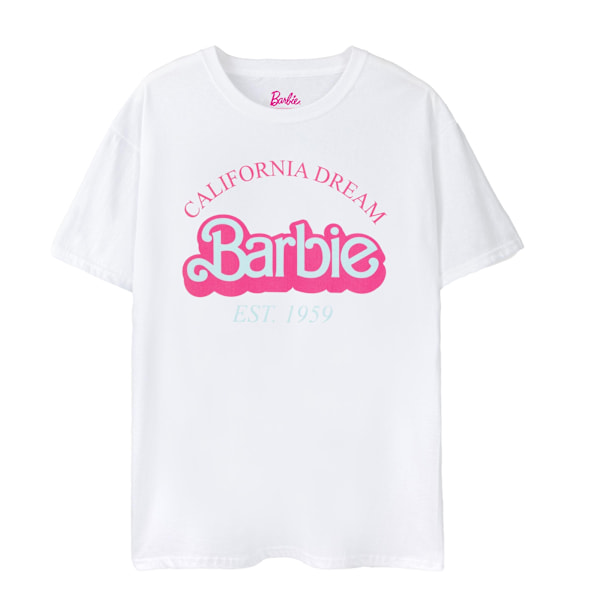 Barbie Dam/Kvinnor Kalifornien Dröm Logo T-Shirt M Vit White M