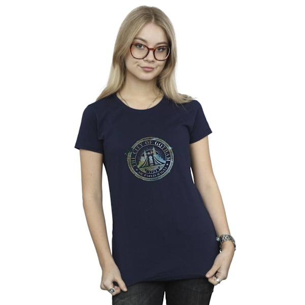 DC Comics Dam/Kvinnor The Batman City Of Gotham Magna Crest C Navy Blue XL