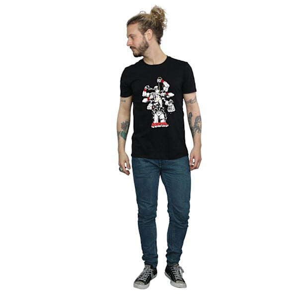 Marvel Herr Deadpool Multitasking T-shirt S Svart Black S