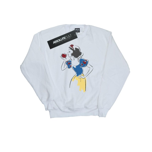 Disney Princess Girls Snow White Apple Glitter Sweatshirt 9-11 White 9-11 Years
